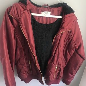 Maroon Bomber Jacket!
